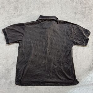 Ben Hogan Polo Shirt Mens‎ Large Black Stripped Short Sleeve Golf